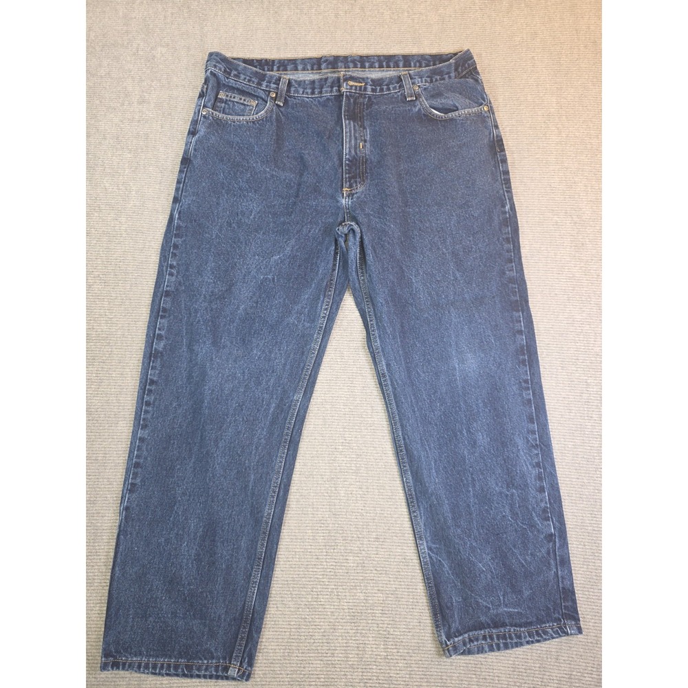 Members Mark Jeans Size 40x27 Mens Mid Rise Straight Leg Medium Wash Blue Denim
